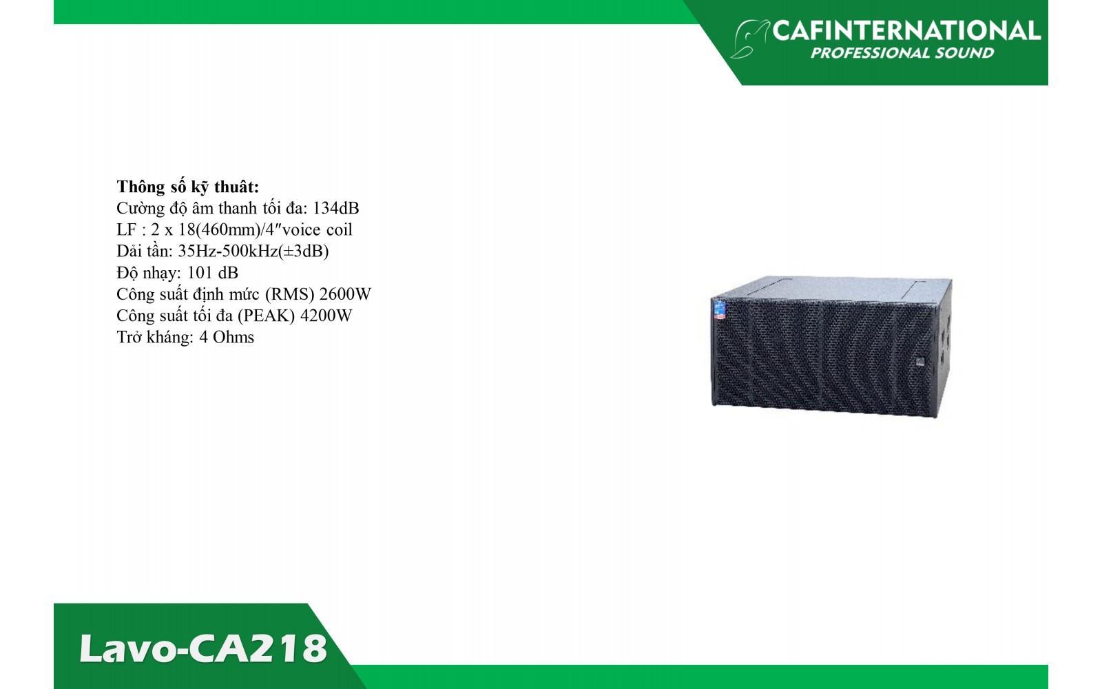 Lavo-CA218